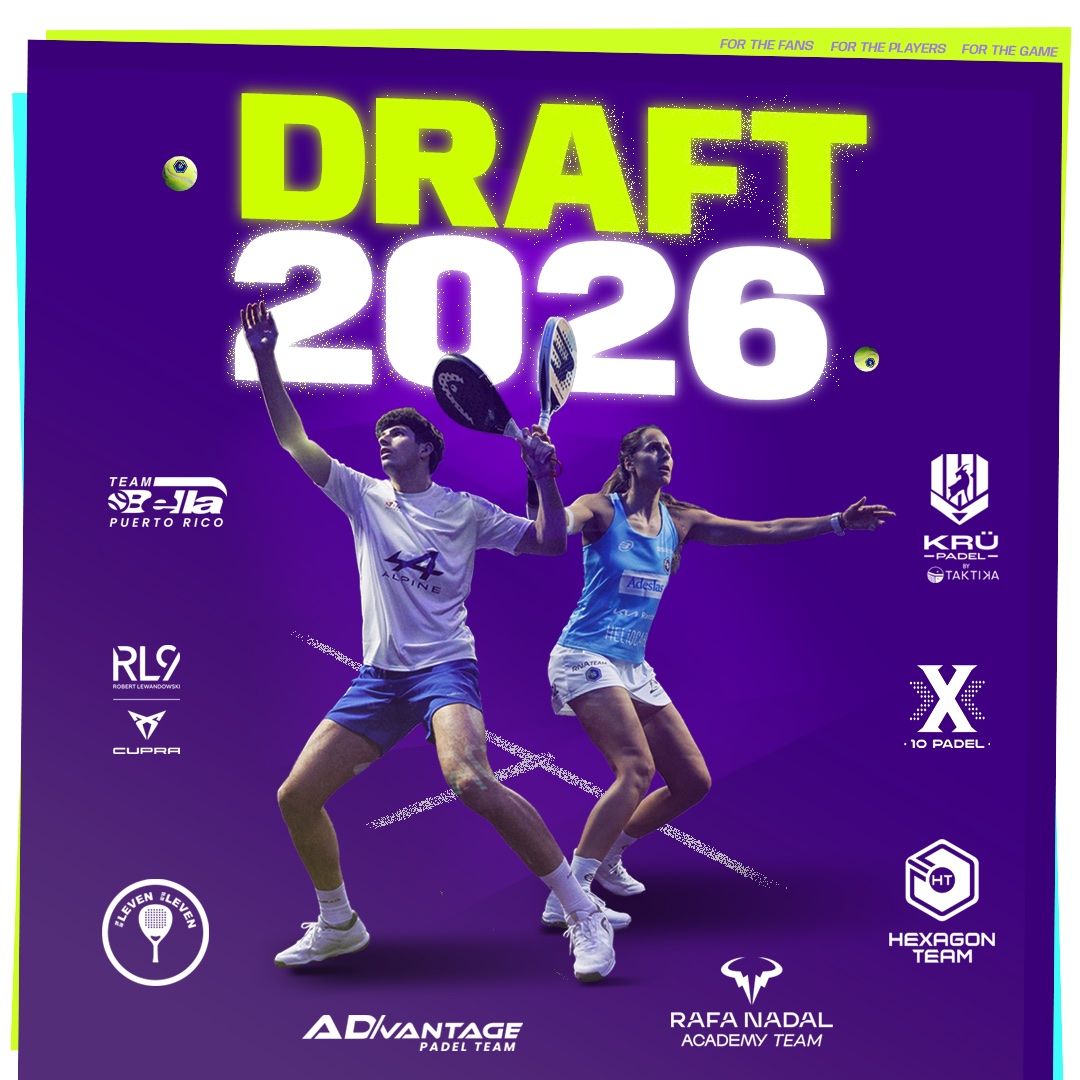 Pieza del Draft 2026 con los equipos participantes.
